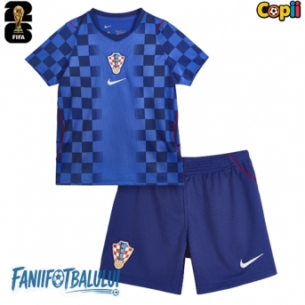 Croația Echipament de Fotbal Replică Mondial 2026 Copii Deplasare (+ Șorturi)